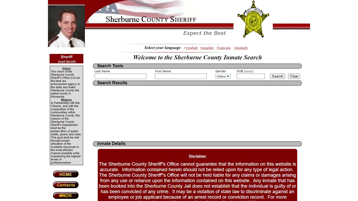 Inmate Locator - Sherburne County, Minnesota